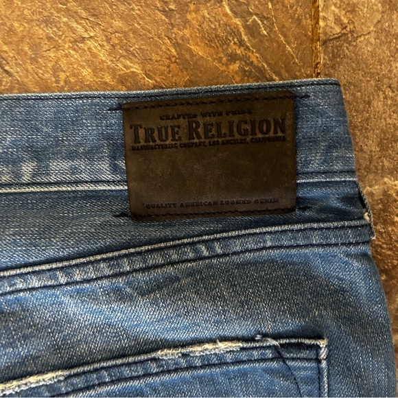 True Religion Blue Straight Jeans Classic Denim Men Size 38 - Picture 6 of 6